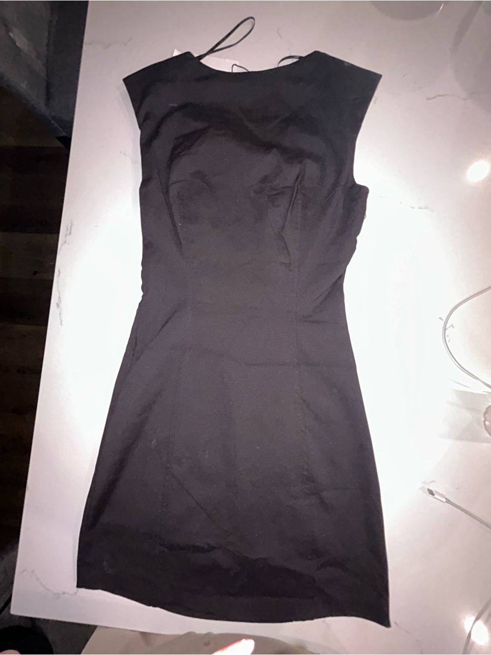 Zara Black Square Neck Bodycon Mini Dress - Picture 10 of 10